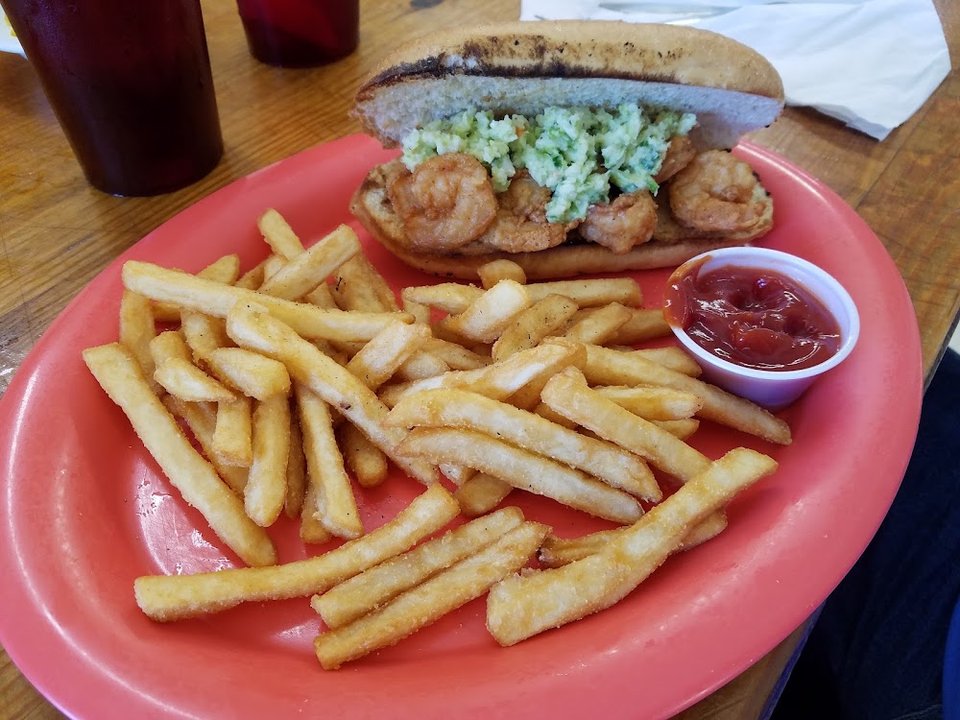 Shrimp Poboy with Fries